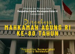 Ucapan Dirgahayu Mahkamah Agung RI ke-80